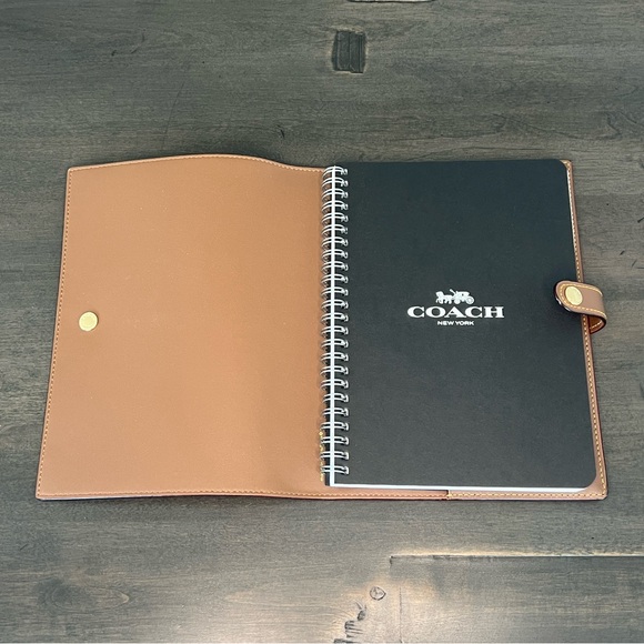 Coach Signature Canvas w/ Floral Print Notebook and Pencil Case Set - Picture 5 of 16